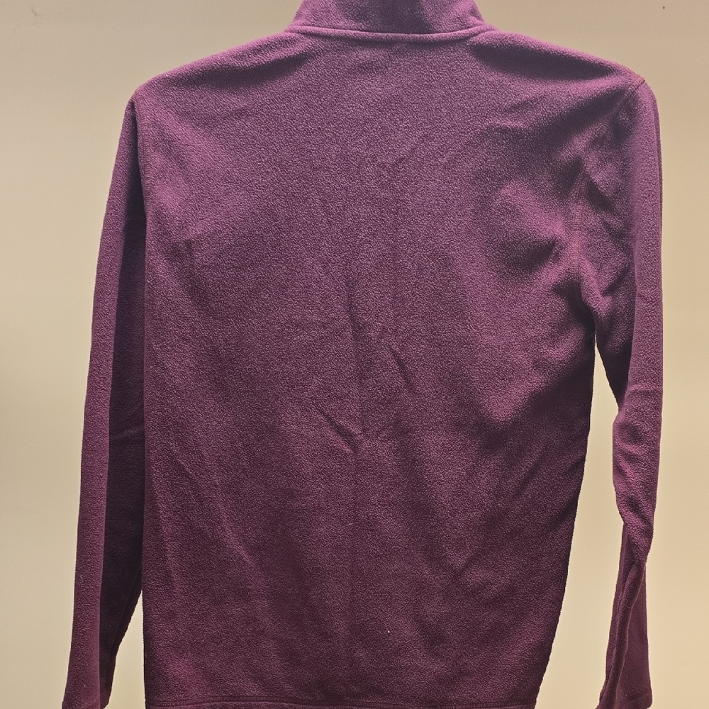 The North Face Maroon and Black Fleece Jacket - Picture 2 of 4